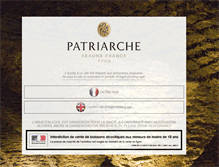 Tablet Screenshot of patriarche.com